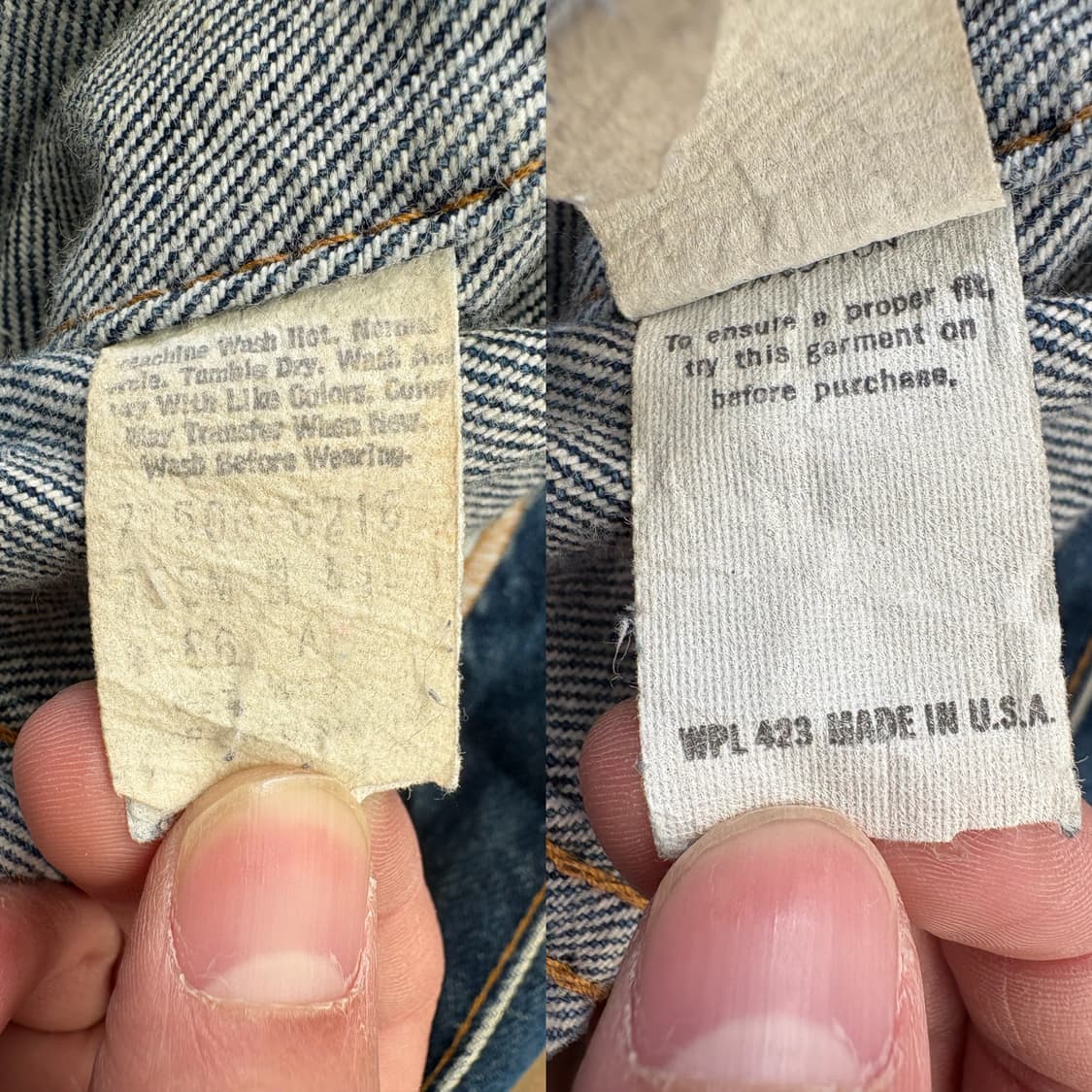 80s USA 리바이스 71506 데님 트러커 자켓 상품이미지10