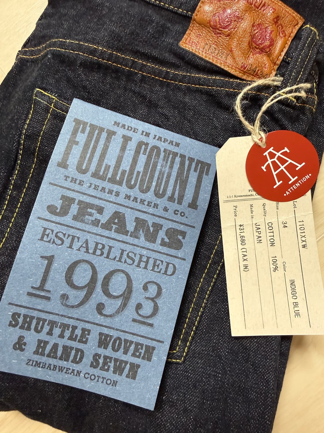 FULLCOUNT 풀카운트 데님진 1101XXW 상품이미지1