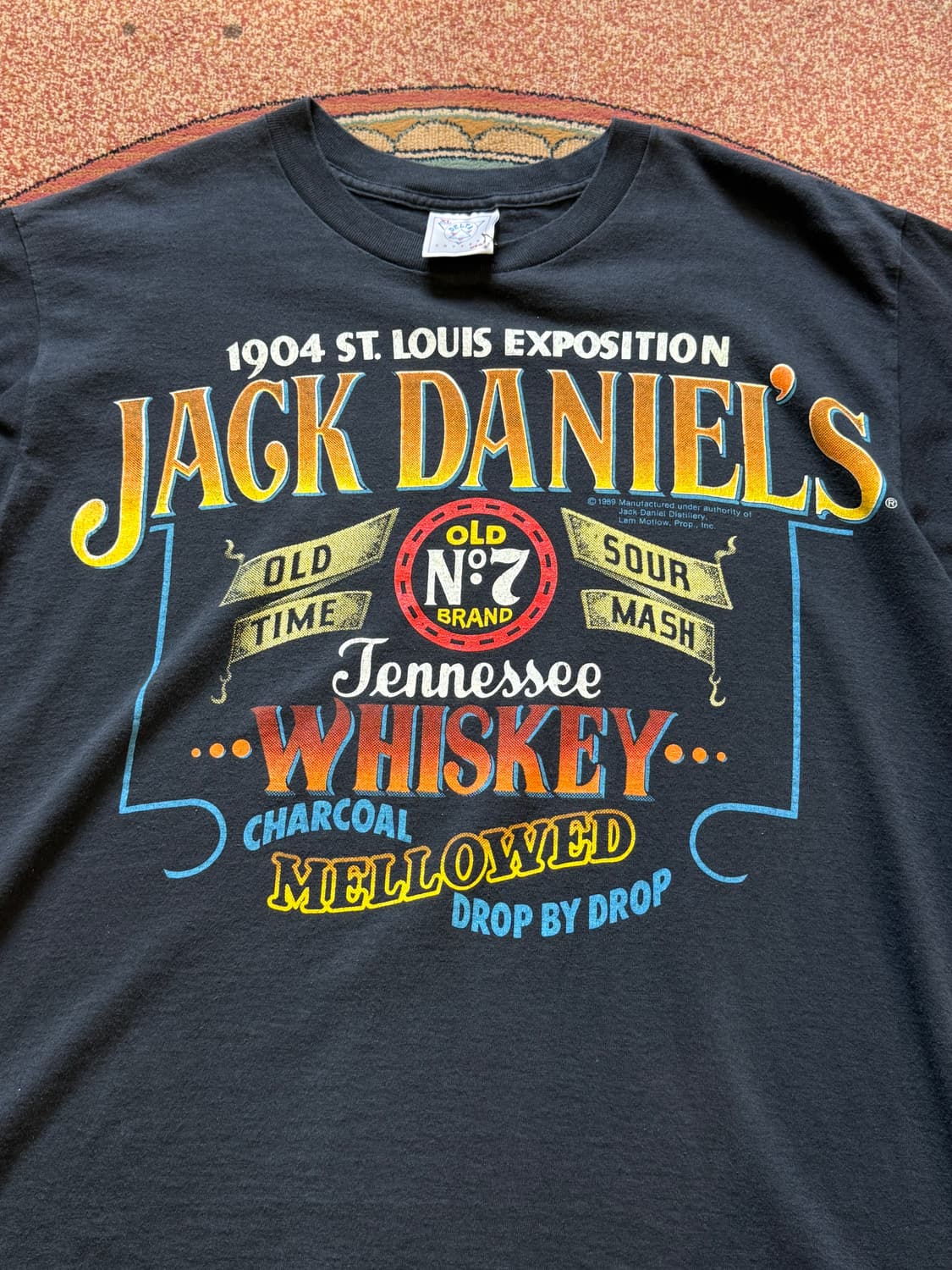 Delta x Jack Daniels 튜블러 싱글스티치 빈티지 프린팅 티 상품이미지5