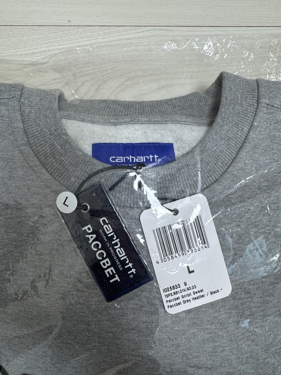 [L] 칼하트WIP 라스벳 맨투맨 크루넥 그레이 상품이미지2
