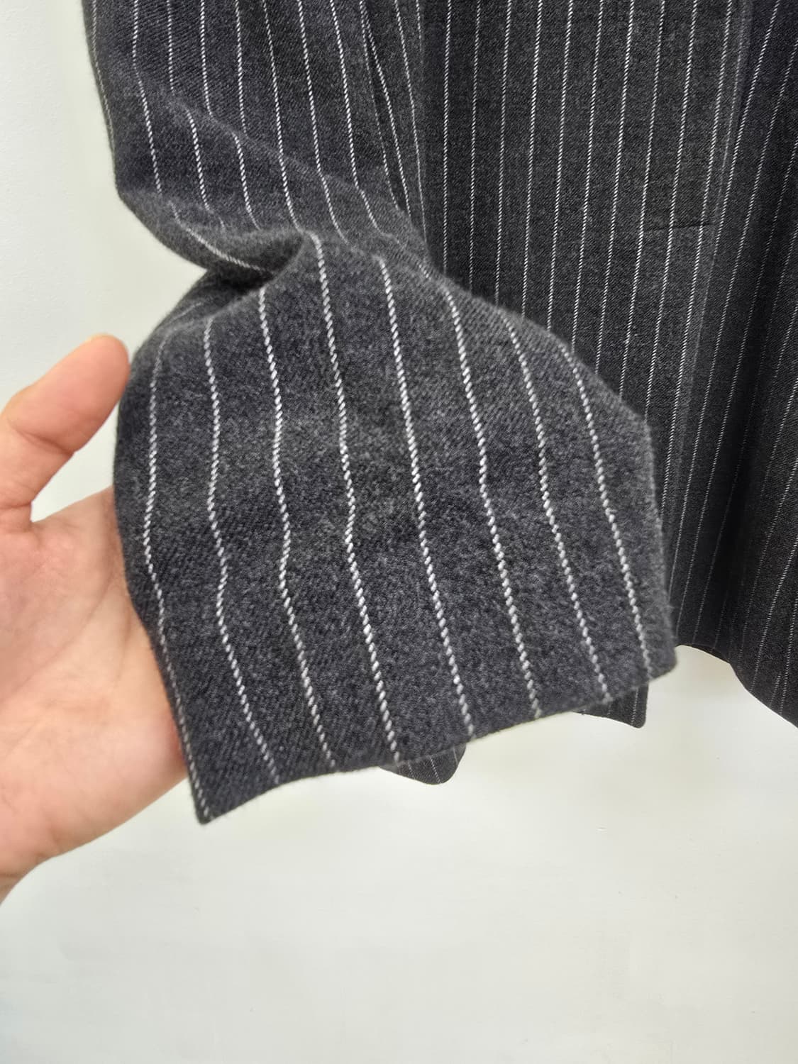 아르마니 핏예쁜 스트라이프 모혼방 자켓 상품이미지4