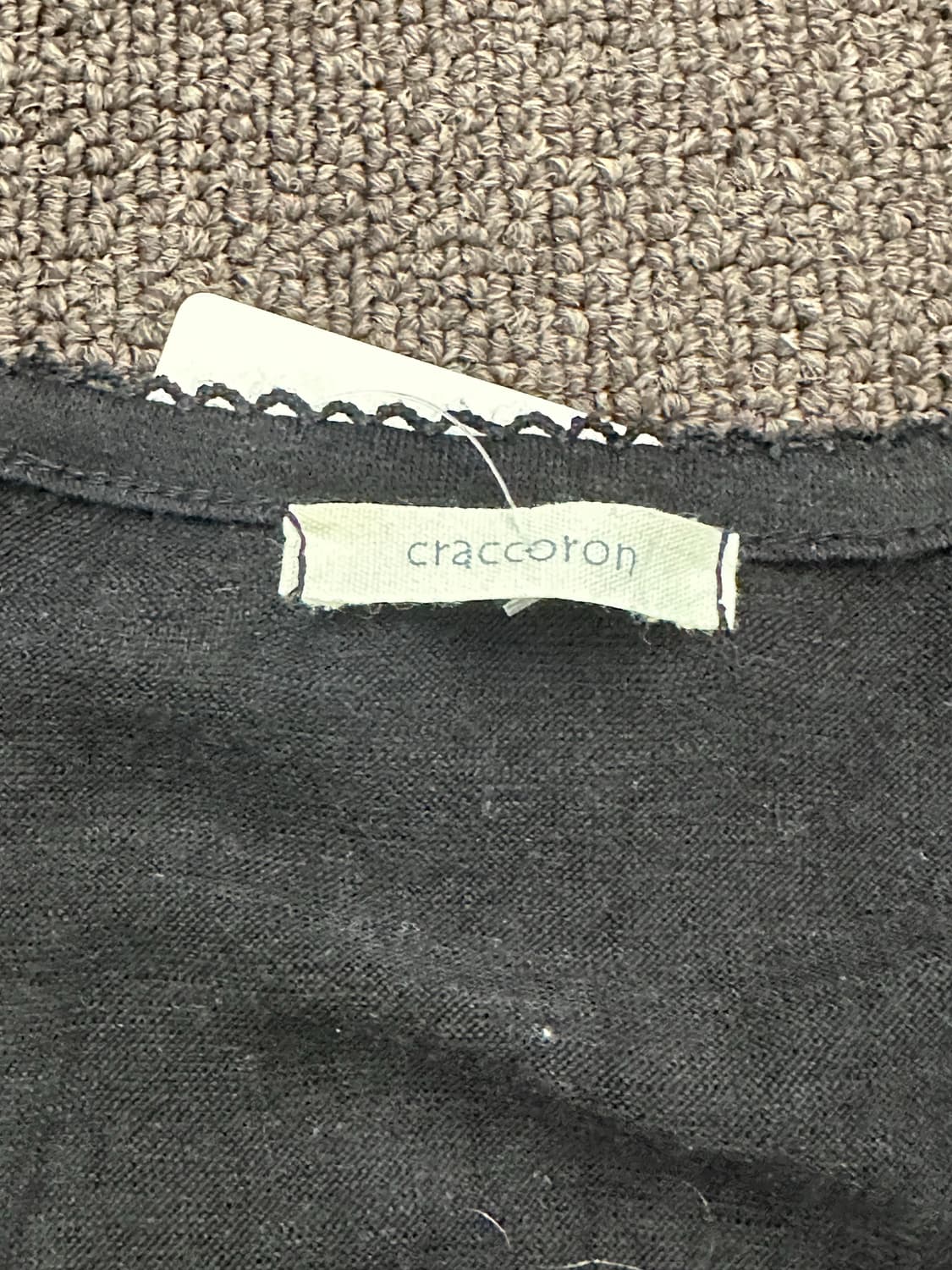 M)Japanese vintage 여성 레이스 브이넥 가디건 상품이미지3