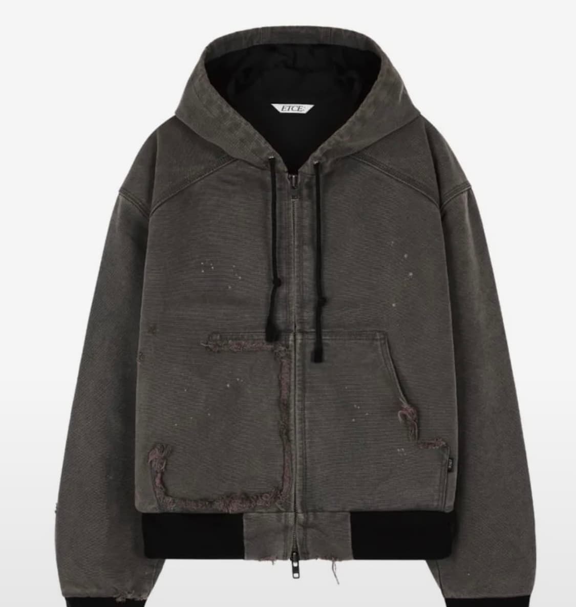 ETCE 데미지 후드집업 상품이미지1
