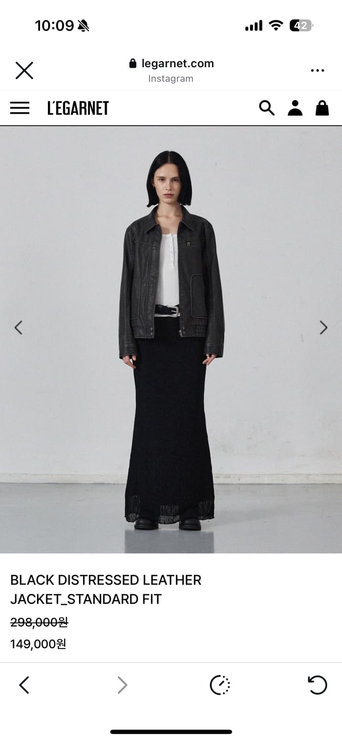 르가넷 빈티지 스탠다드 레더자켓 상품이미지4