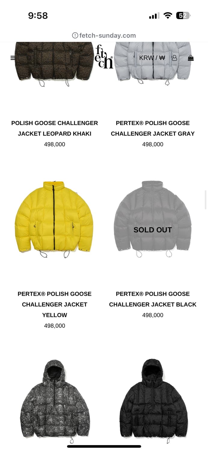 Fetch 챌린저 패딩 자켓 블랙 상품이미지2