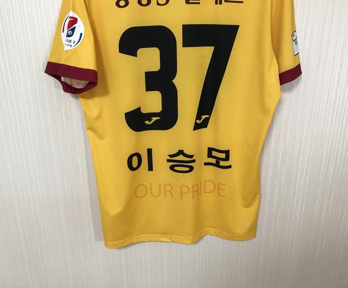 K리그2 조마 18시즌 광주FC 어센틱 홈유니폼 100 #37 이승모 상품이미지9