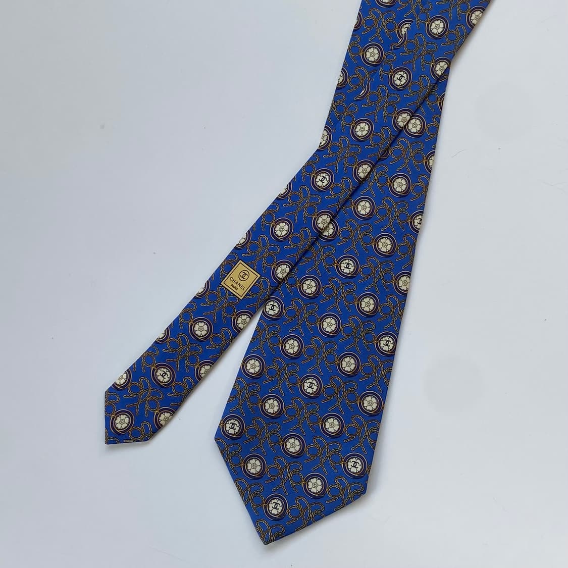 샤넬(CHANEL) 모노그램 명품 정품 금장넥타이 상품이미지1