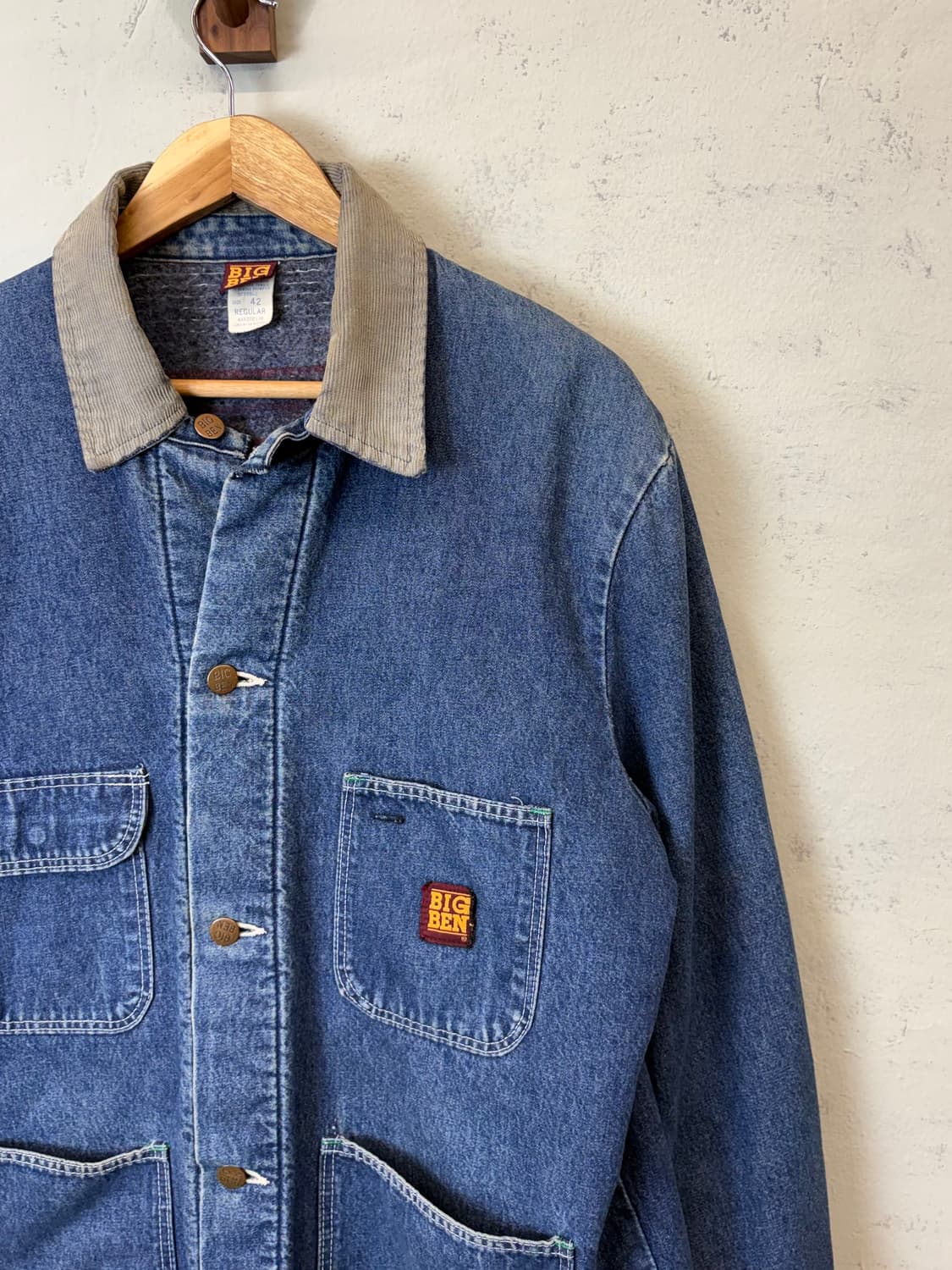 빅벤 랭글러 80s USA 데님 블랭킷 커버올 자켓 상품이미지3