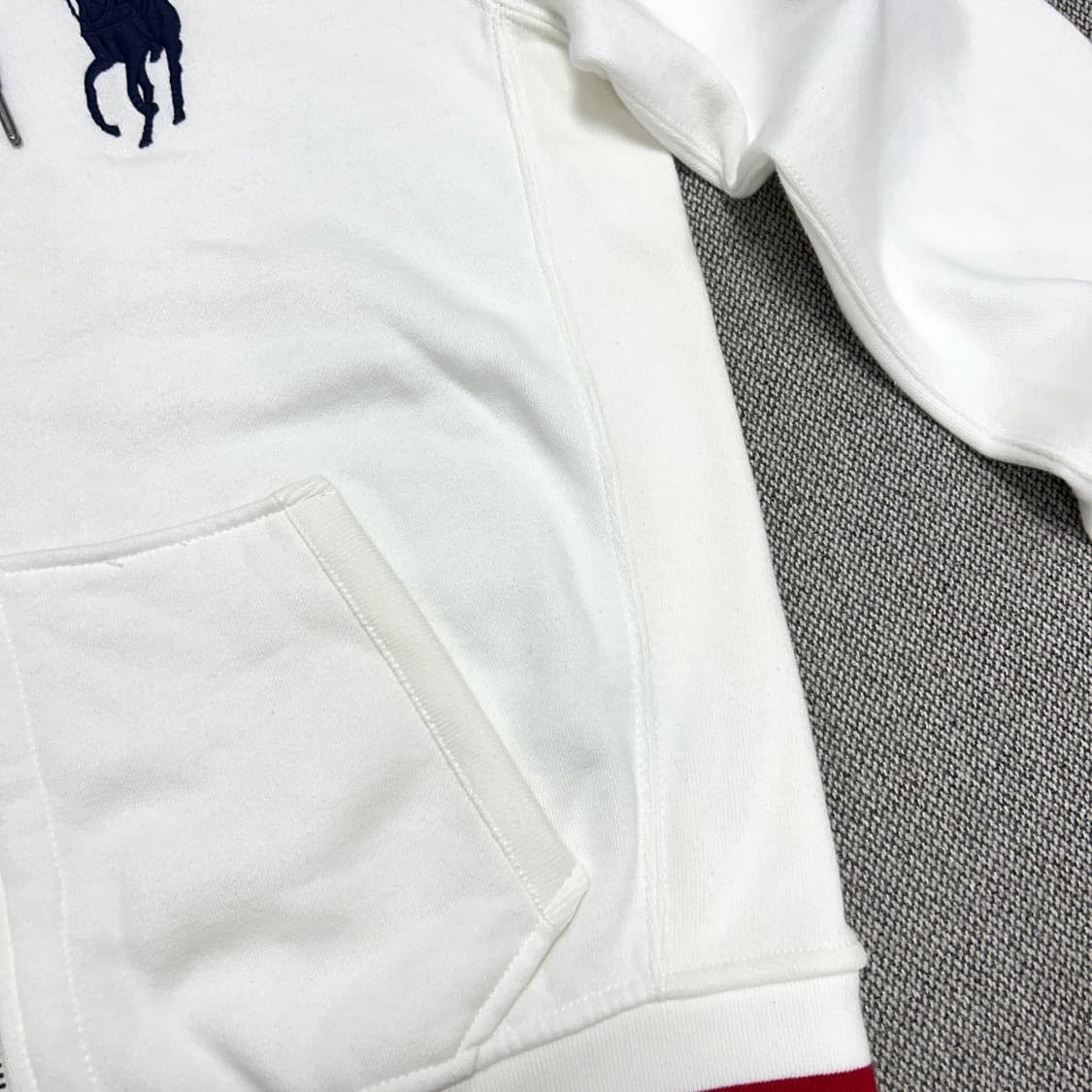 폴로 화이트 빅포니 후드집업(L) 상품이미지5