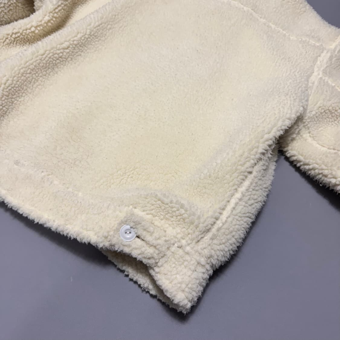 Lee x 빔즈(BEAMS) 아이보리컬러 쉐르파 91B 워크 자켓 상품이미지7