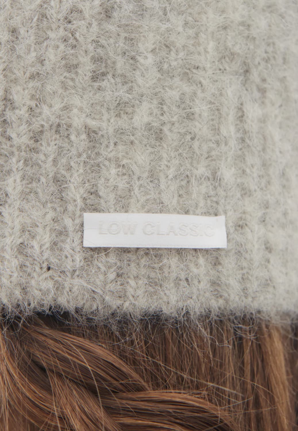 로우클래식 비니 SOFT ALPACA BEANIE_LIGHT GREY 상품이미지5