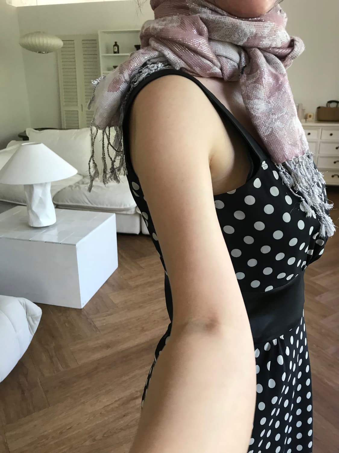 vintage pink scarf 상품이미지2