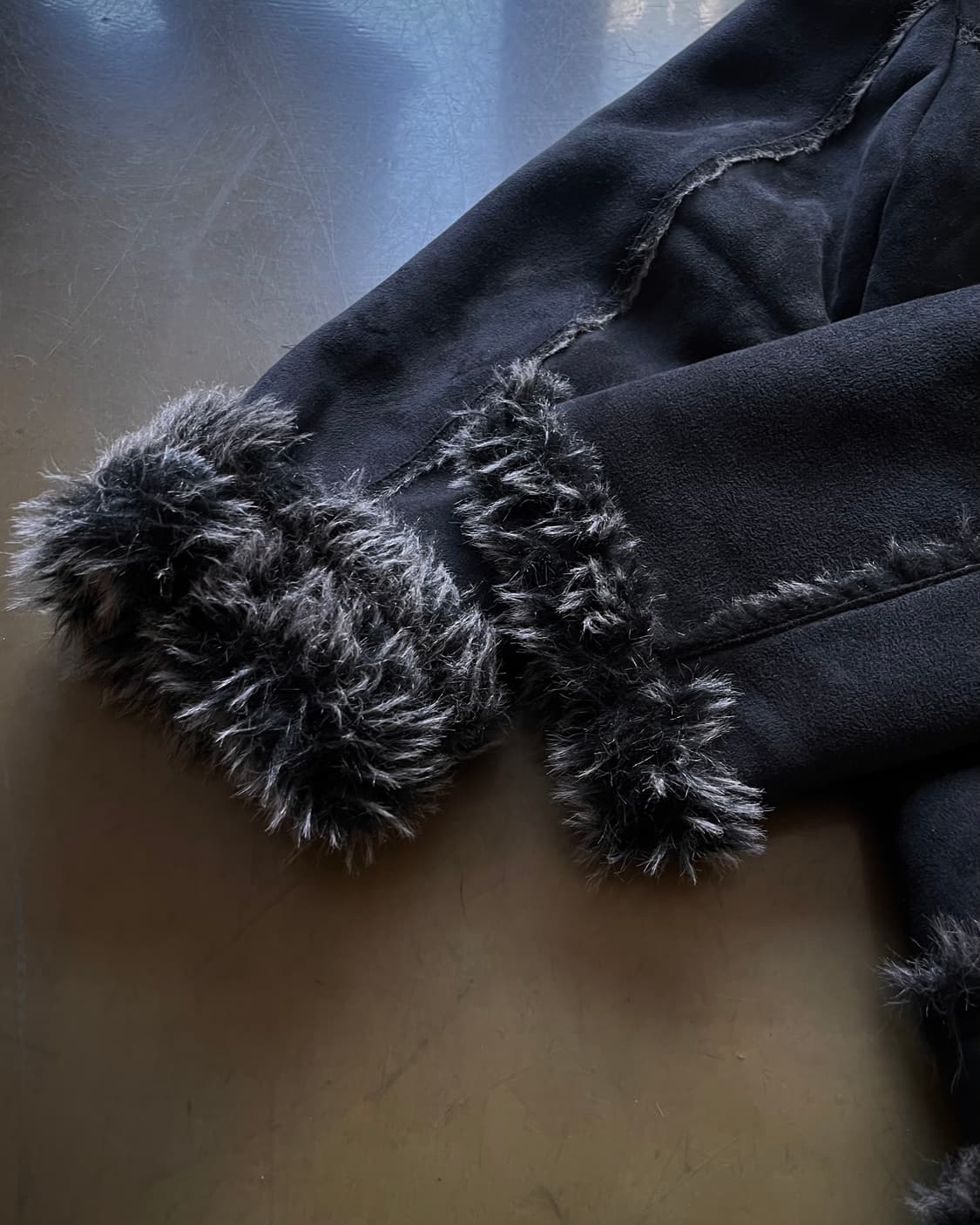 90-00s Moderm V-Kei Fur Trim Leather JK 상품이미지6