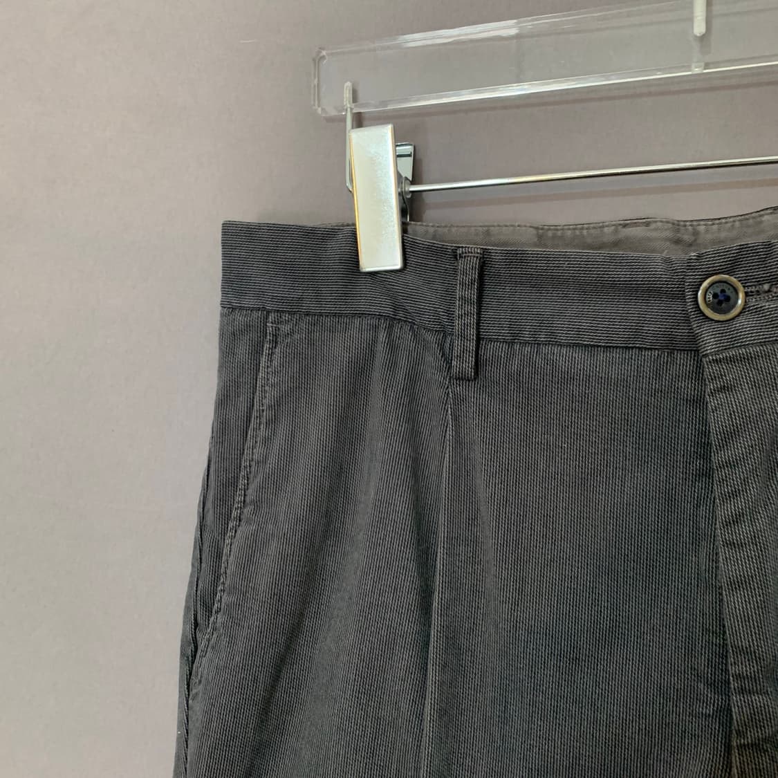 33인치 헨리코튼 원턱 스판 코튼팬츠 면바지 상품이미지4