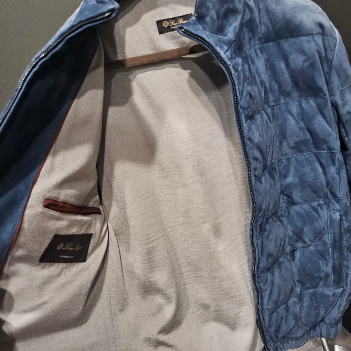 로로피아나 트래블 라이트  피우모 스웨이드 패딩자켓 상품이미지5