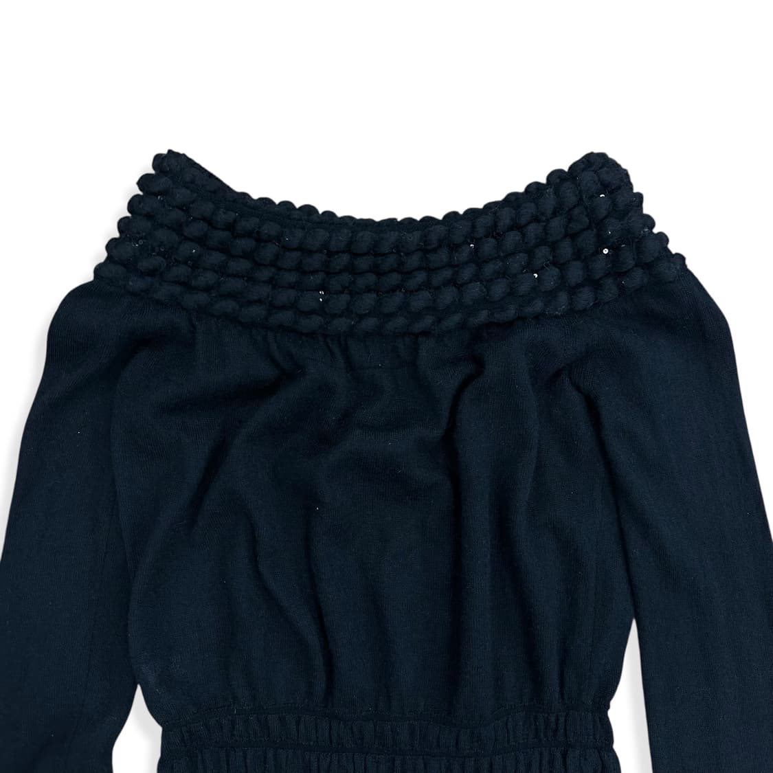 Glitter Detail Off Shoulder Knit Top 상품이미지4