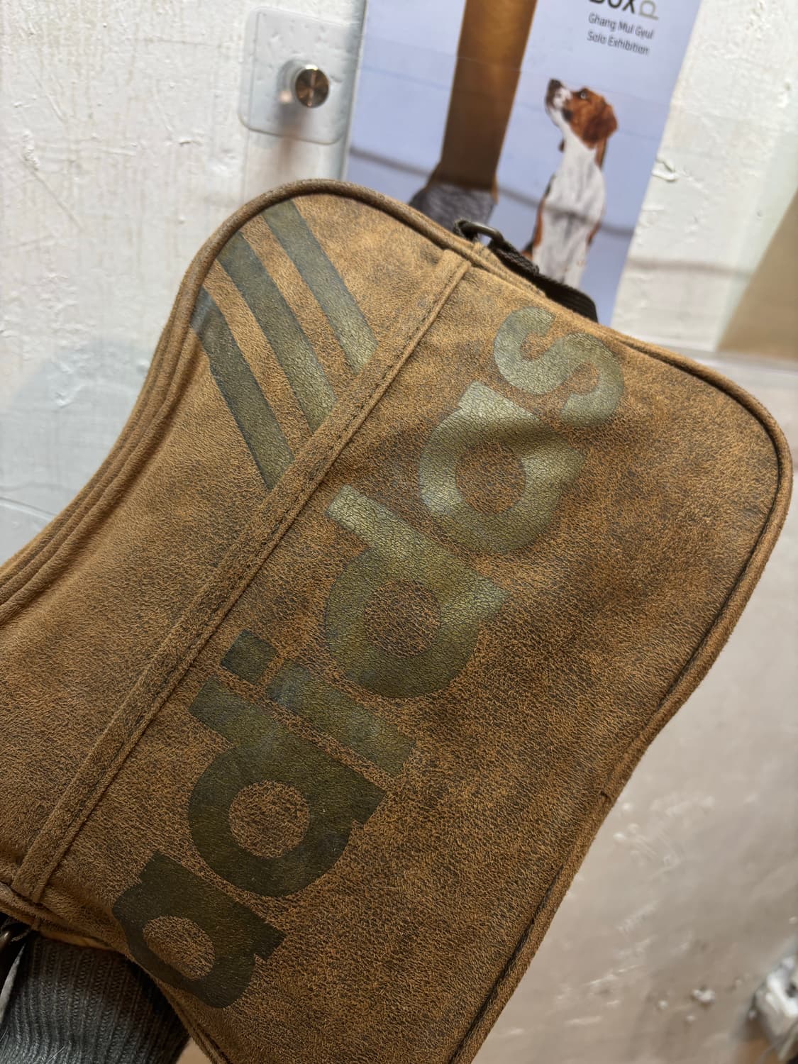 아디다스 빈티지 레어 크로스백 모카브라운 상품이미지5