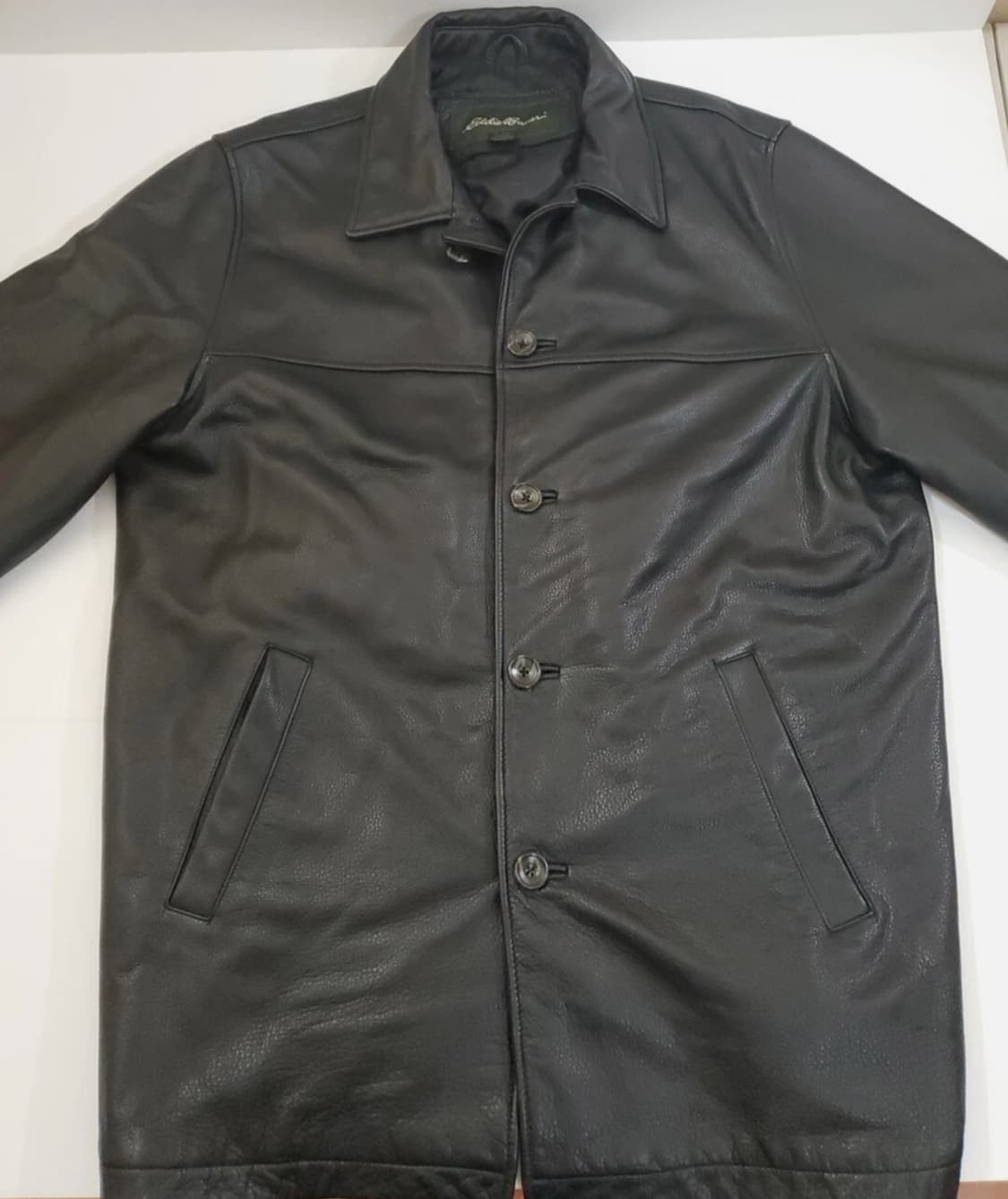 에디바우어 가죽코트 BLACK_L SIZE 상품이미지1