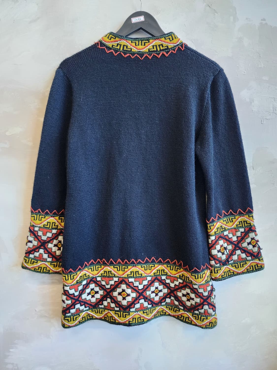 핸드 니트 집업 가디건 자켓 상품이미지4