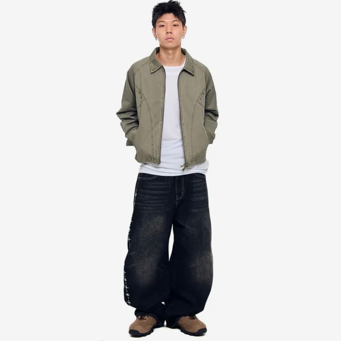아캄(AAKAM) 카키 코튼 자켓 1 size 상품이미지5