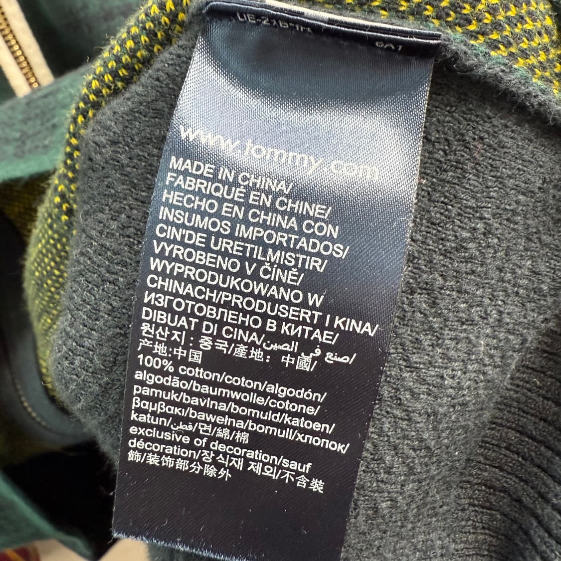 [XS] 타미힐피거 타탄체크 니트 자켓 상품이미지7