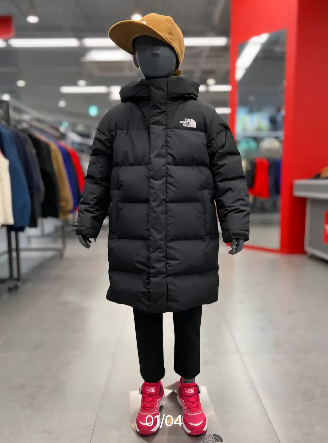 노스페이스 키즈 덕다운롱패딩 160 상품이미지1