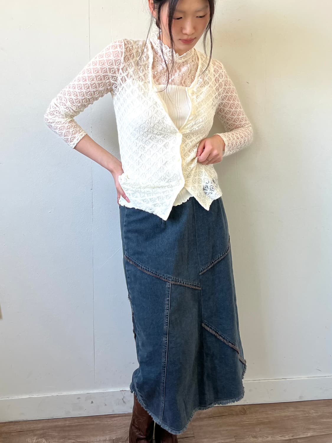 L.LOTTA 시스루 가디건 상품이미지4