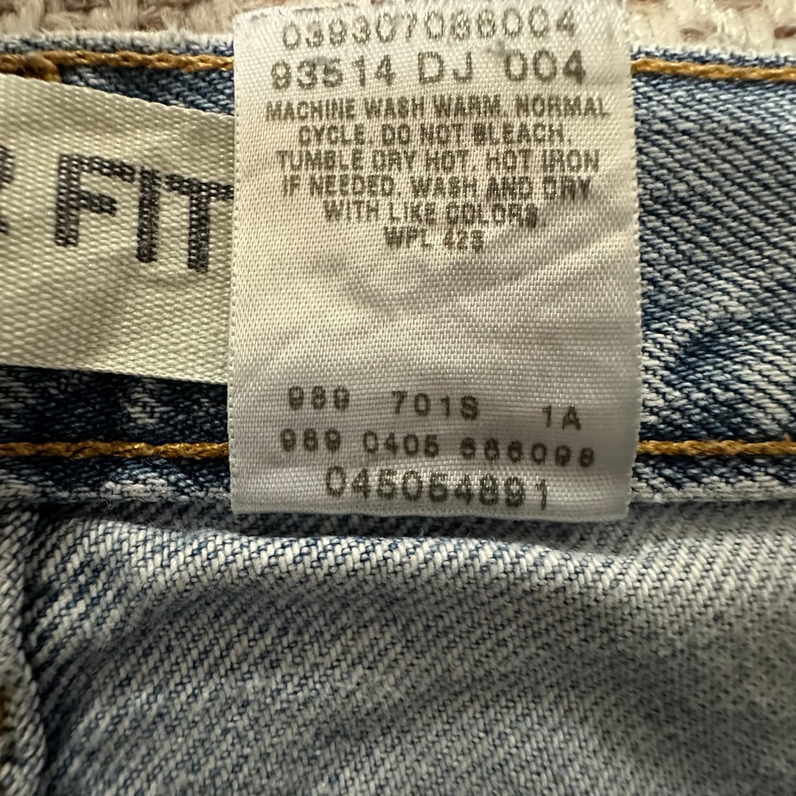 LEVI'S 505 00's mexico made denim 상품이미지7