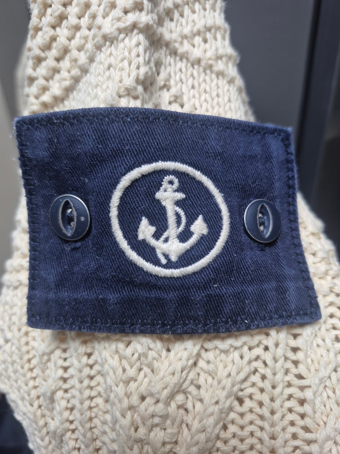 럭비 랄프로렌 아란 숄카라 스웨터 (RRL) 상품이미지4