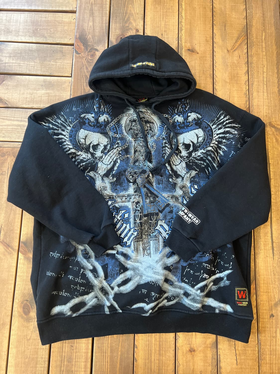 스켈레톤 펑크 후드티 상품이미지6