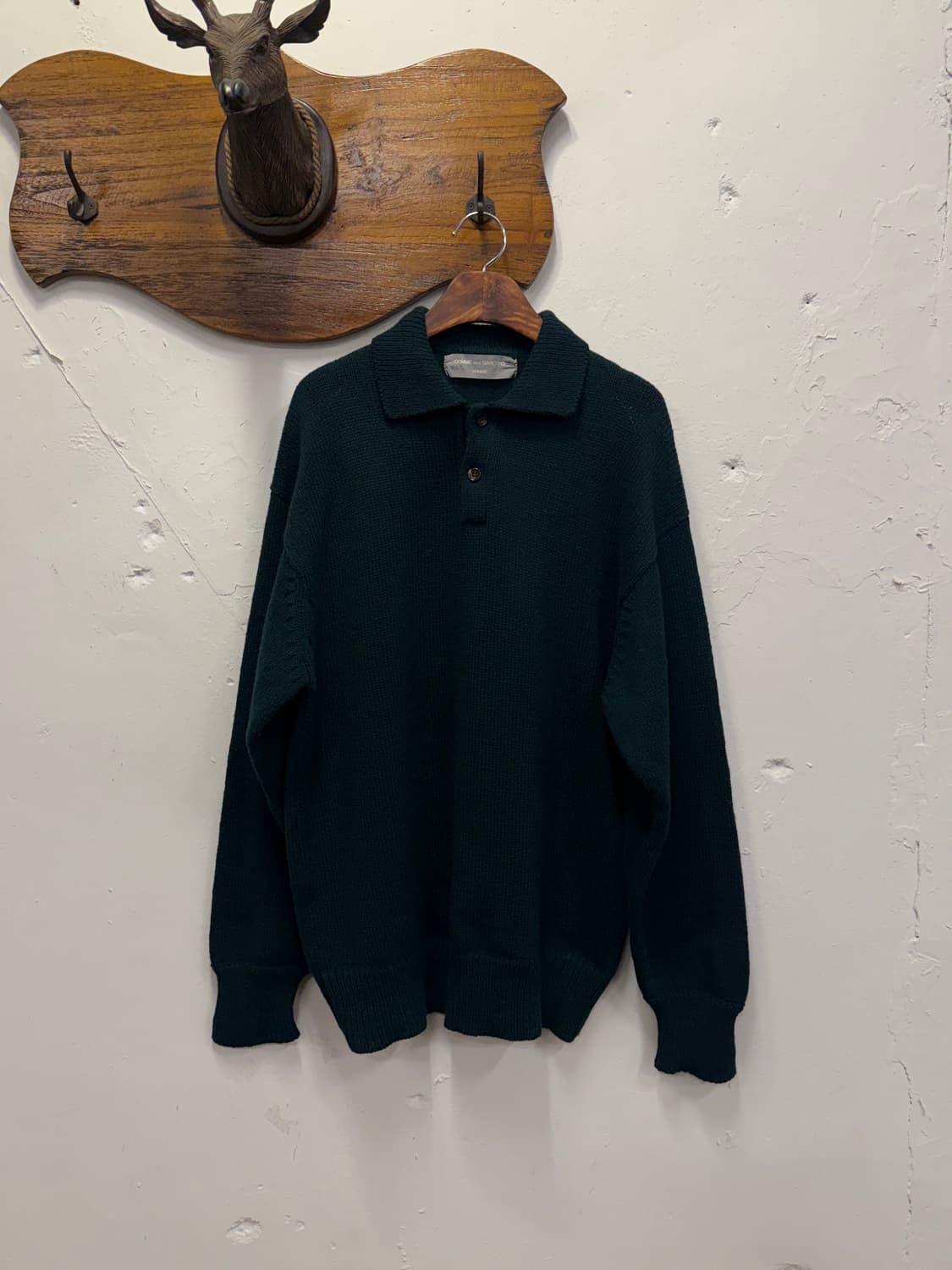 L) COMME des GARCONS HOMME Wool Knit Pol 상품이미지2