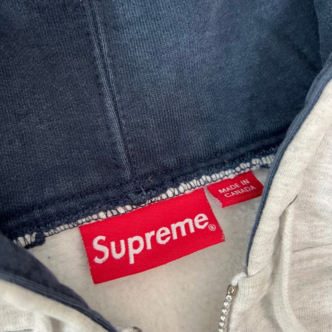 슈프림 스웻 트랙 후드 집업 애쉬 그레이 상품이미지4