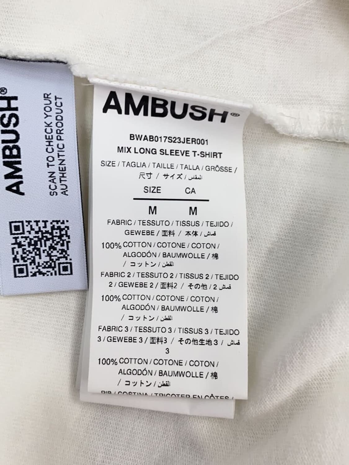 AMBUSH 23SS/MIX LONG SLEEVE T-SHIRT 상품이미지5