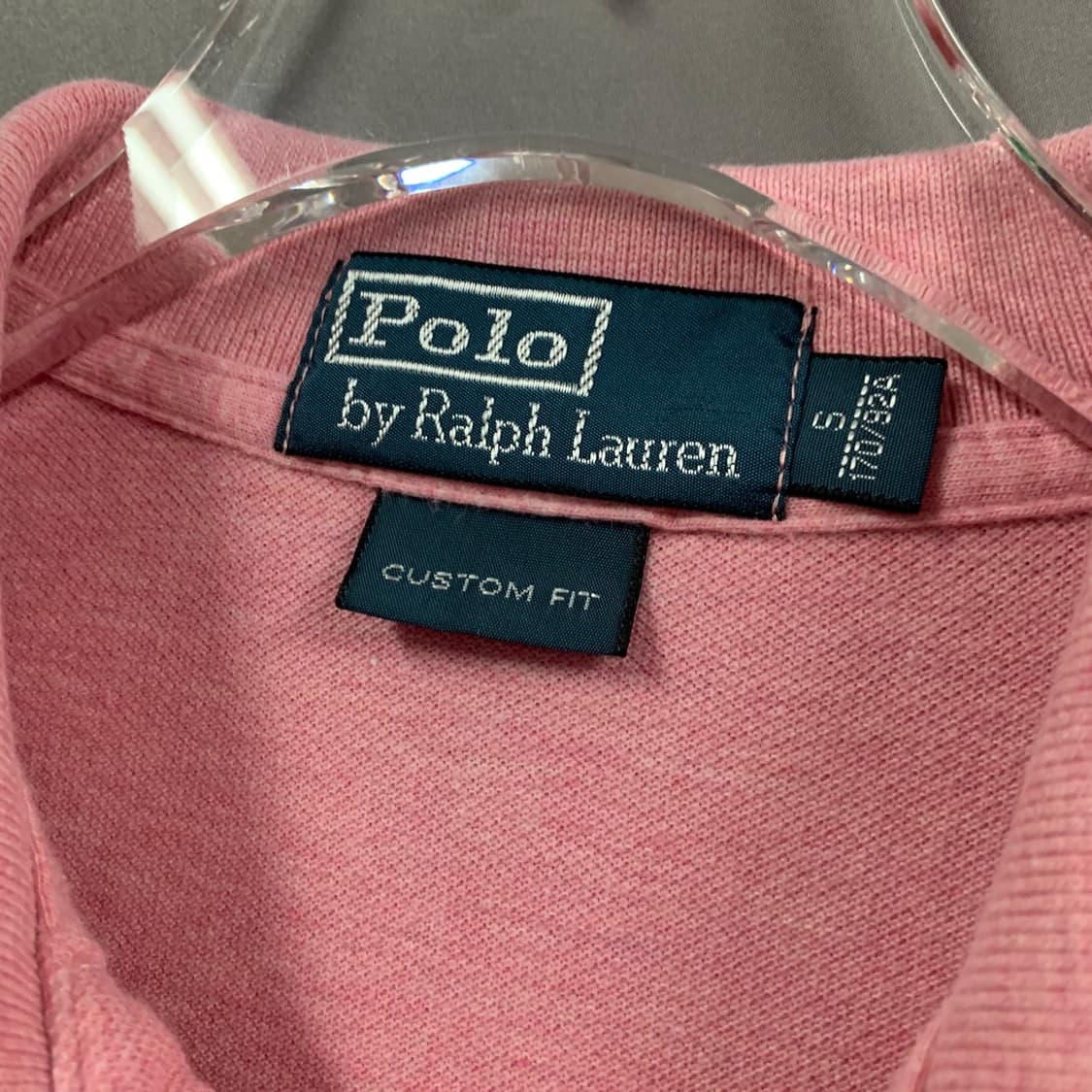 S 폴로랄프로렌 커스텀핏 핑크 PK 반팔 카라티 상품이미지4