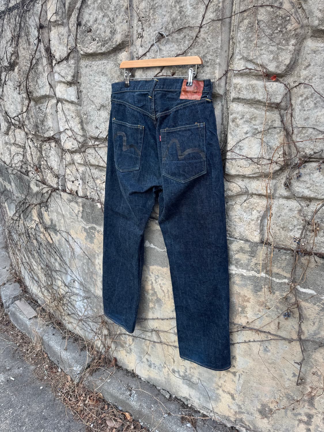 에비수 no.2 lot2002 셀비지 인디고 데님 팬츠 36 상품이미지4