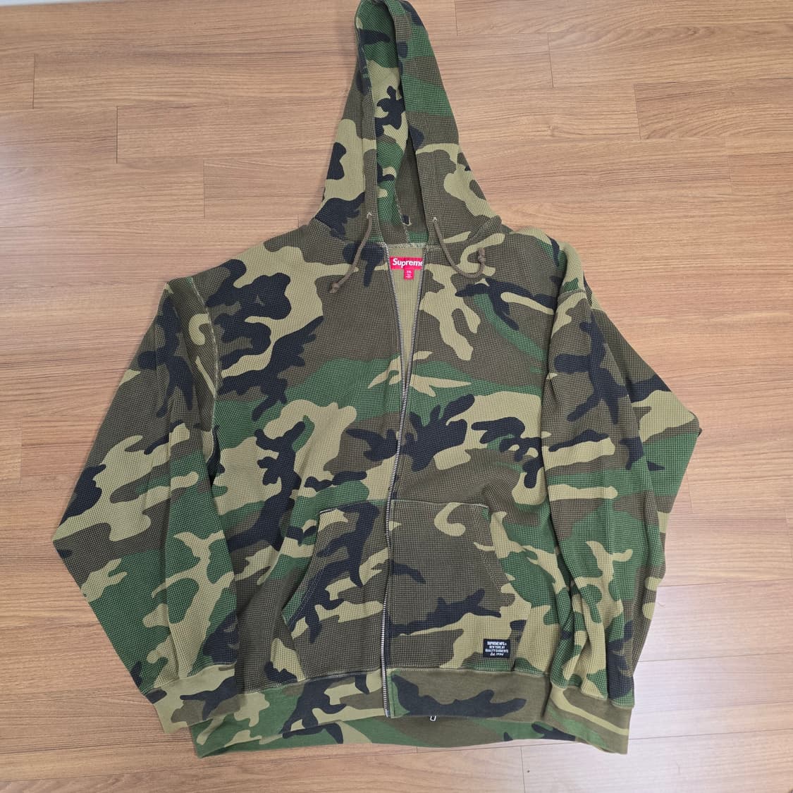 (XXL) 24SS 슈프림 써멀 우드랜드 카모 후드집업 상품이미지1