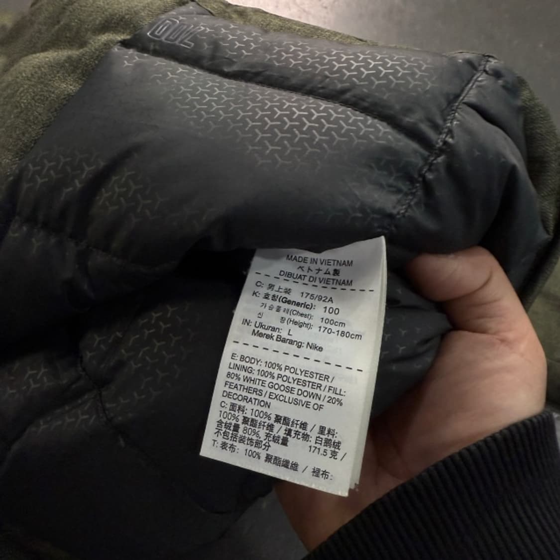 100 나이키 골프 구스다운 롱패딩  상품이미지4