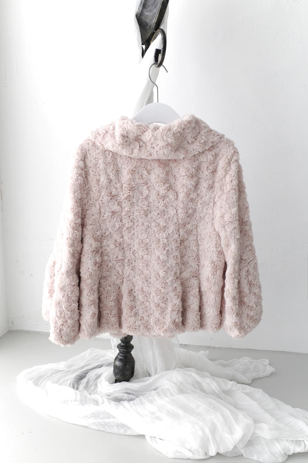 flower fur jacket 상품이미지2