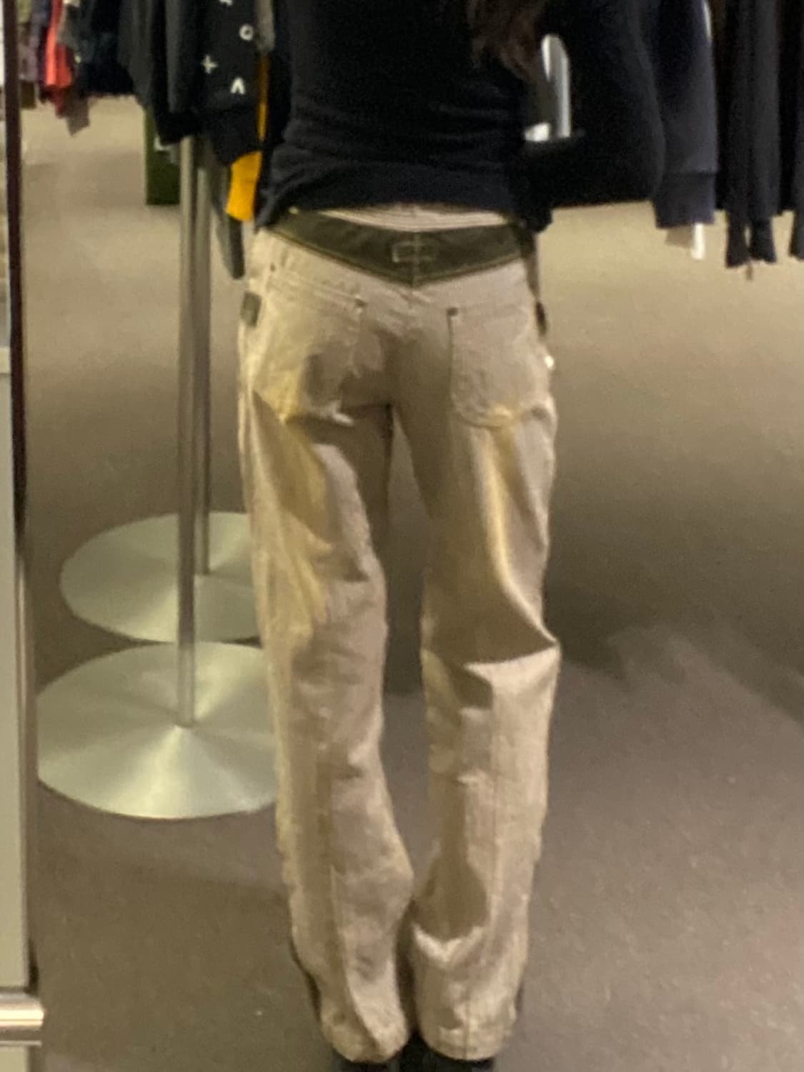 S)일본 빈티지 코듀로이 스트라이프 팬츠 상품이미지2