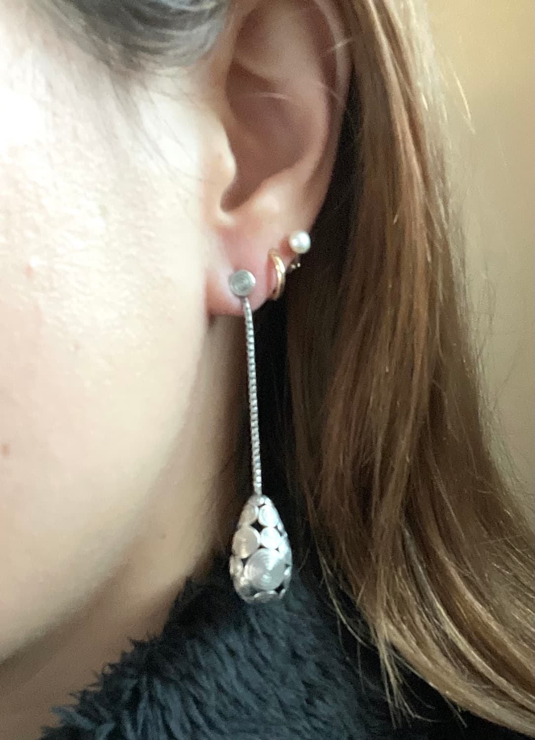 925 Sterling Silver Swirl Drop Earrings 상품이미지4