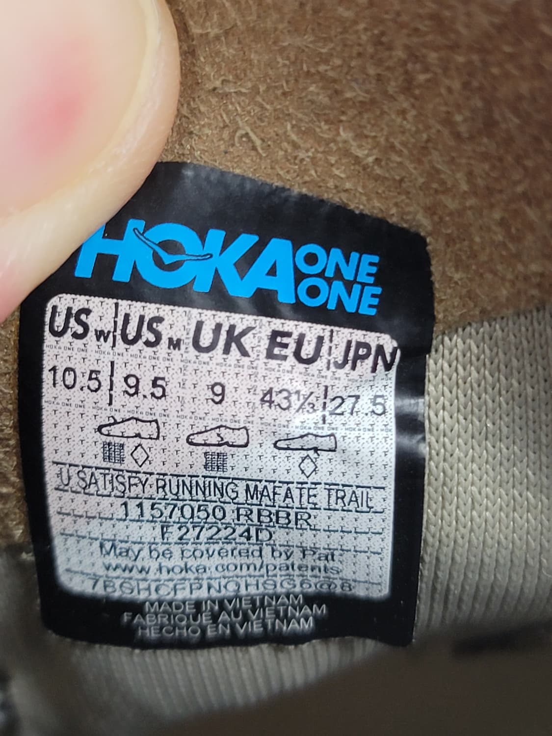 [275] <상태최상> 호카x새티스파이 마파테 스피드4 라이트러버 상품이미지8