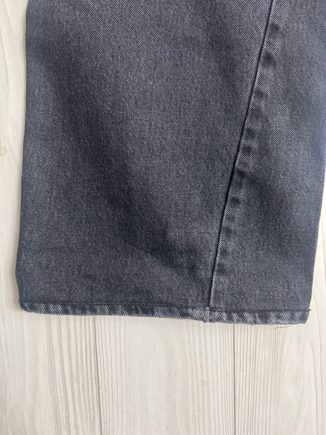 선플라워 와이드 트위스트 워시드 블랙 32/32 상품이미지3