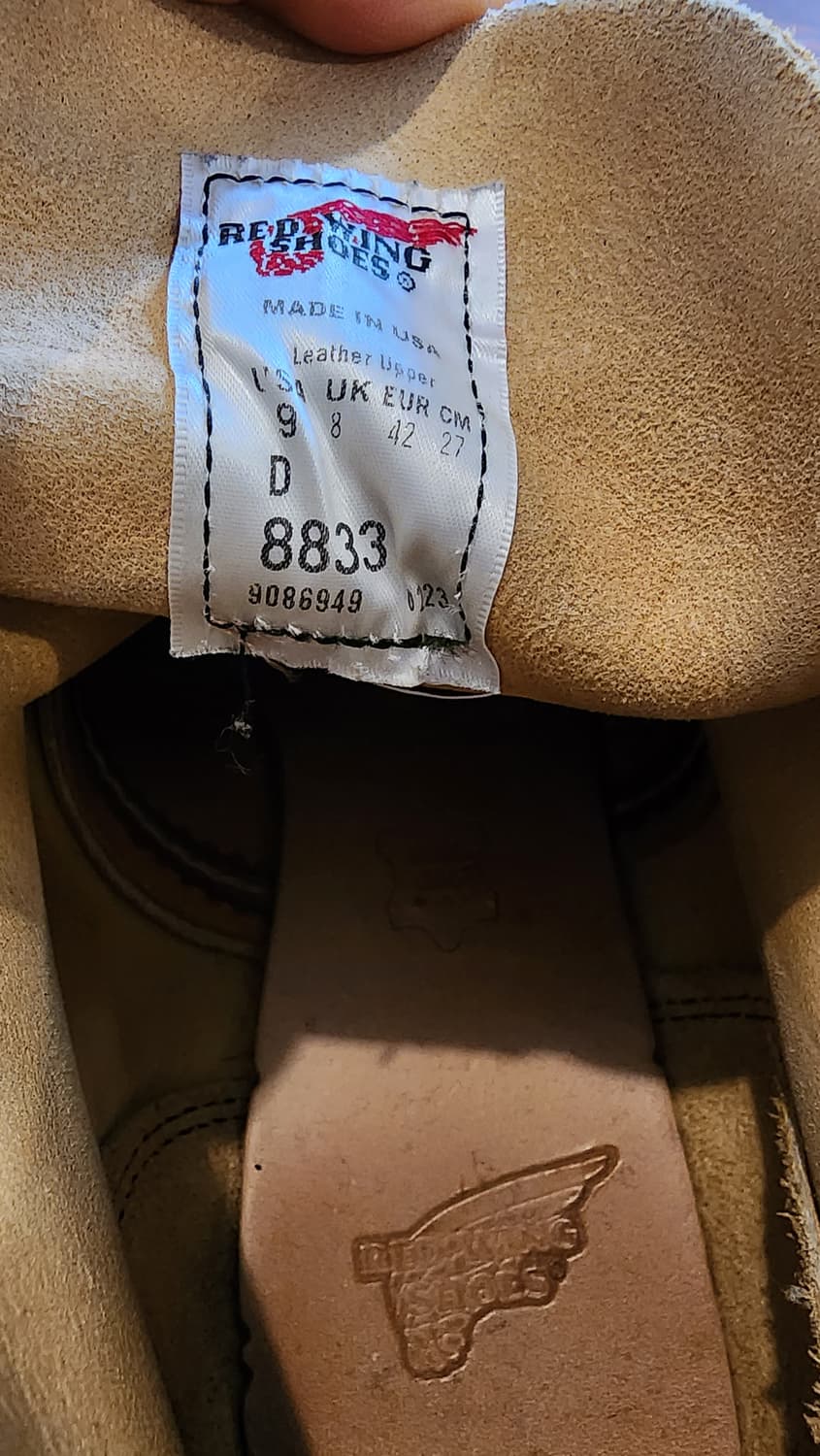 레드윙 6인치 목토 8833 호손 에빌린 러프아웃 상품이미지4