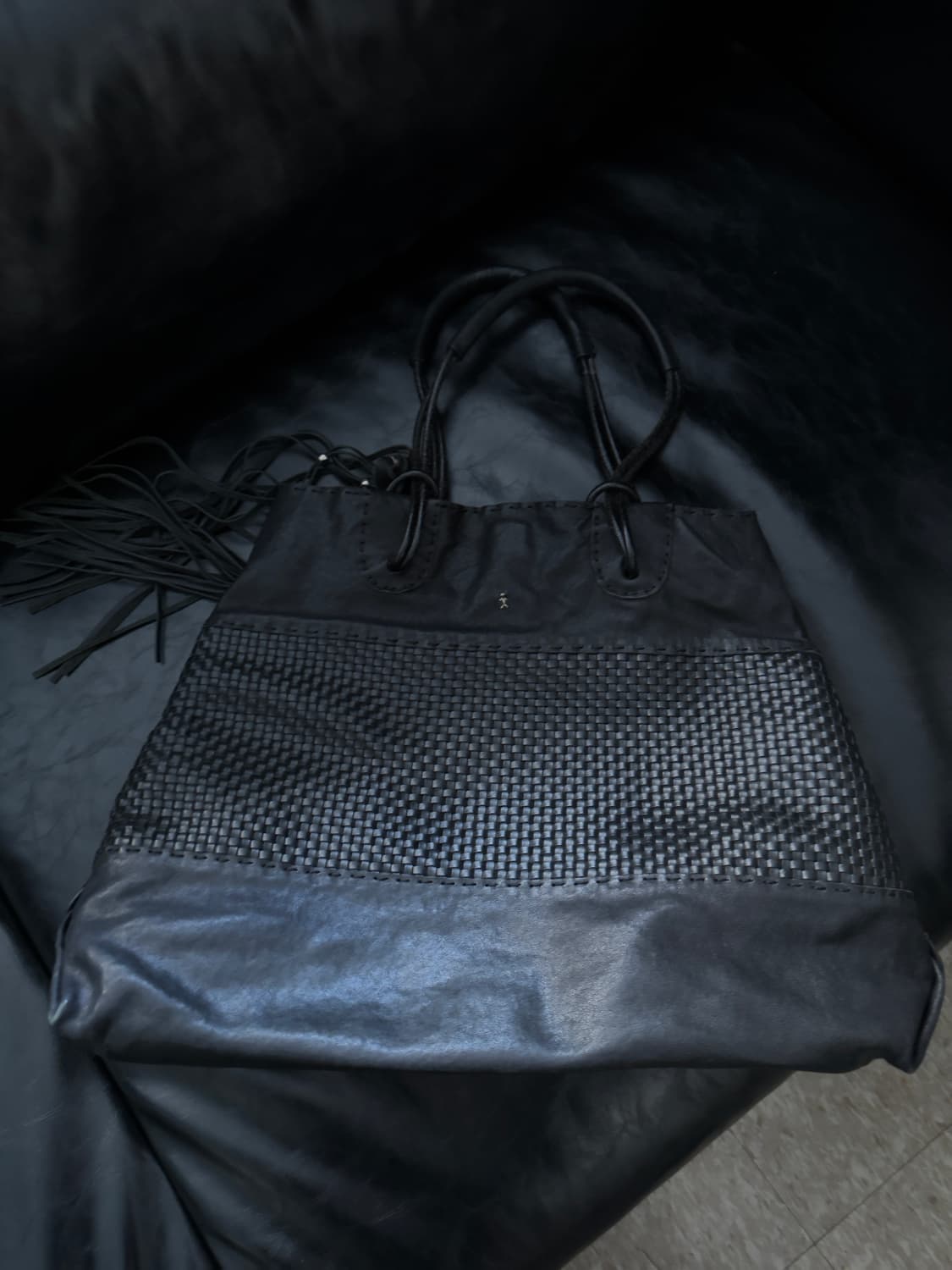 헨리베글린 아티저널 레더 빅 백 상품이미지3