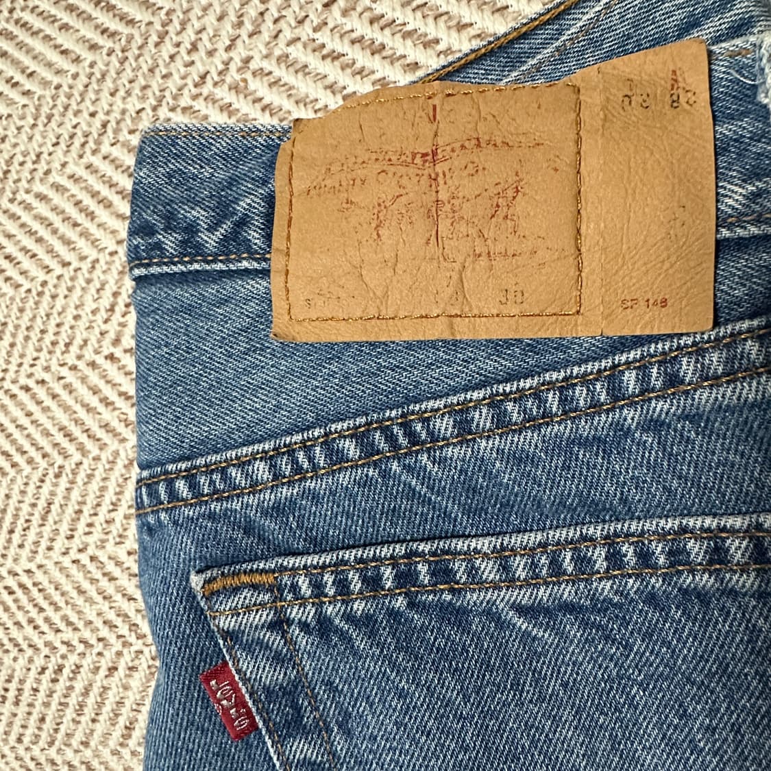 LEVI'S 701 00's usa made denim jeans 상품이미지5