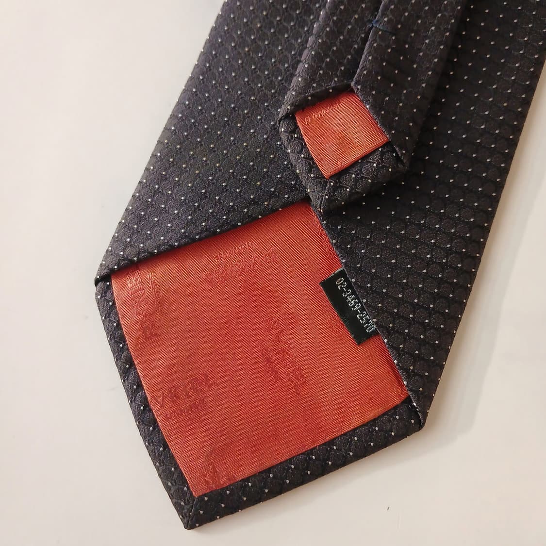 소니아리키엘 실크 블랙 미세 패턴 넥타이 9.5cm A+등급 A19144 상품이미지6
