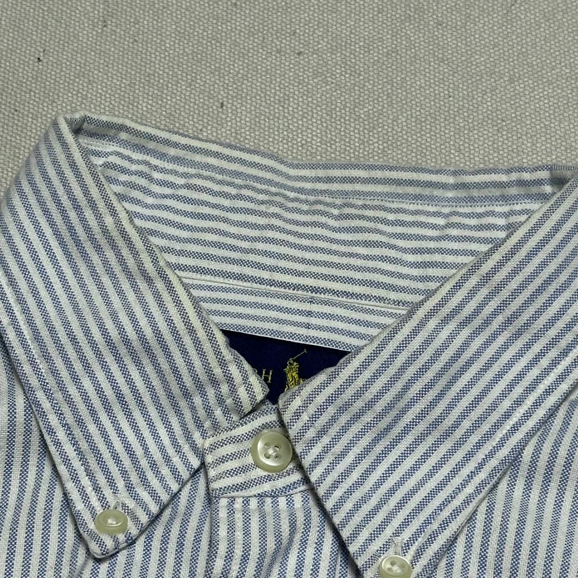 M 폴로랄프로렌 스카이블루 스트라이프 셔츠 상품이미지6