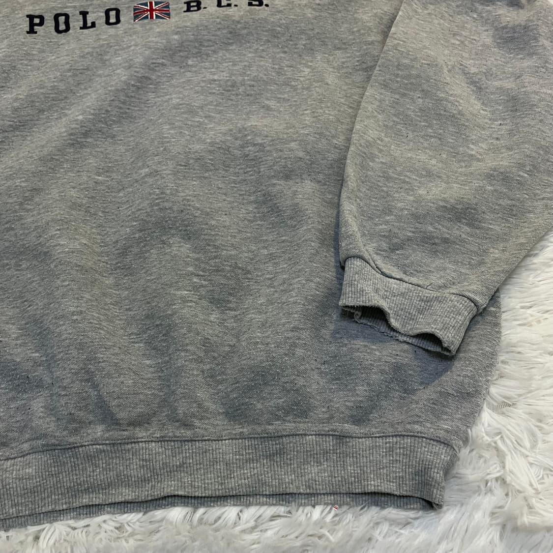 빈티지 폴로 BCS 그레이 맨투맨 806 y2k 스트릿 갸루 펑키 일본빈 상품이미지6