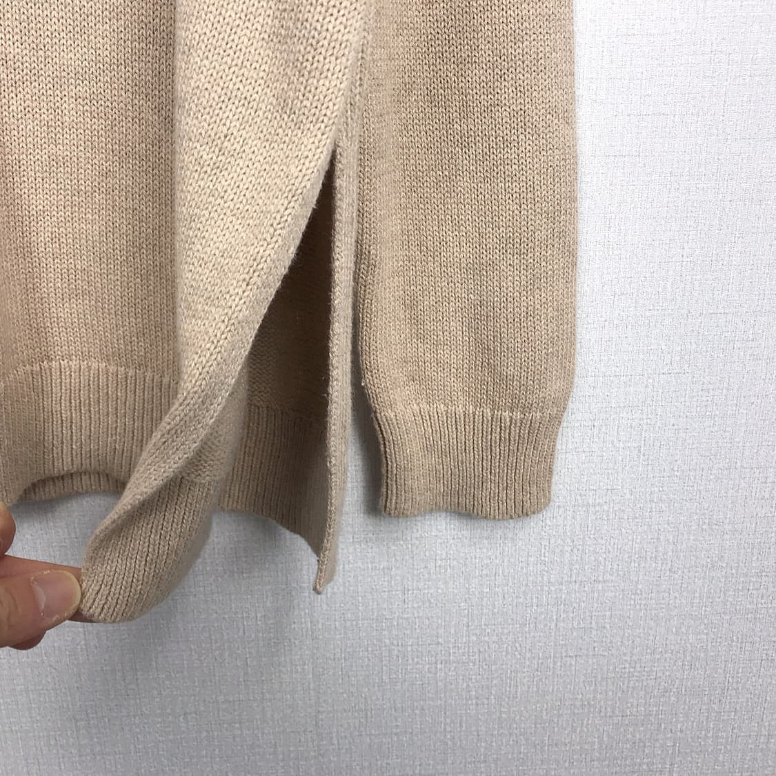 폴로 랄프로렌 V넥 절개 오버핏 니트 여성L 상품이미지4