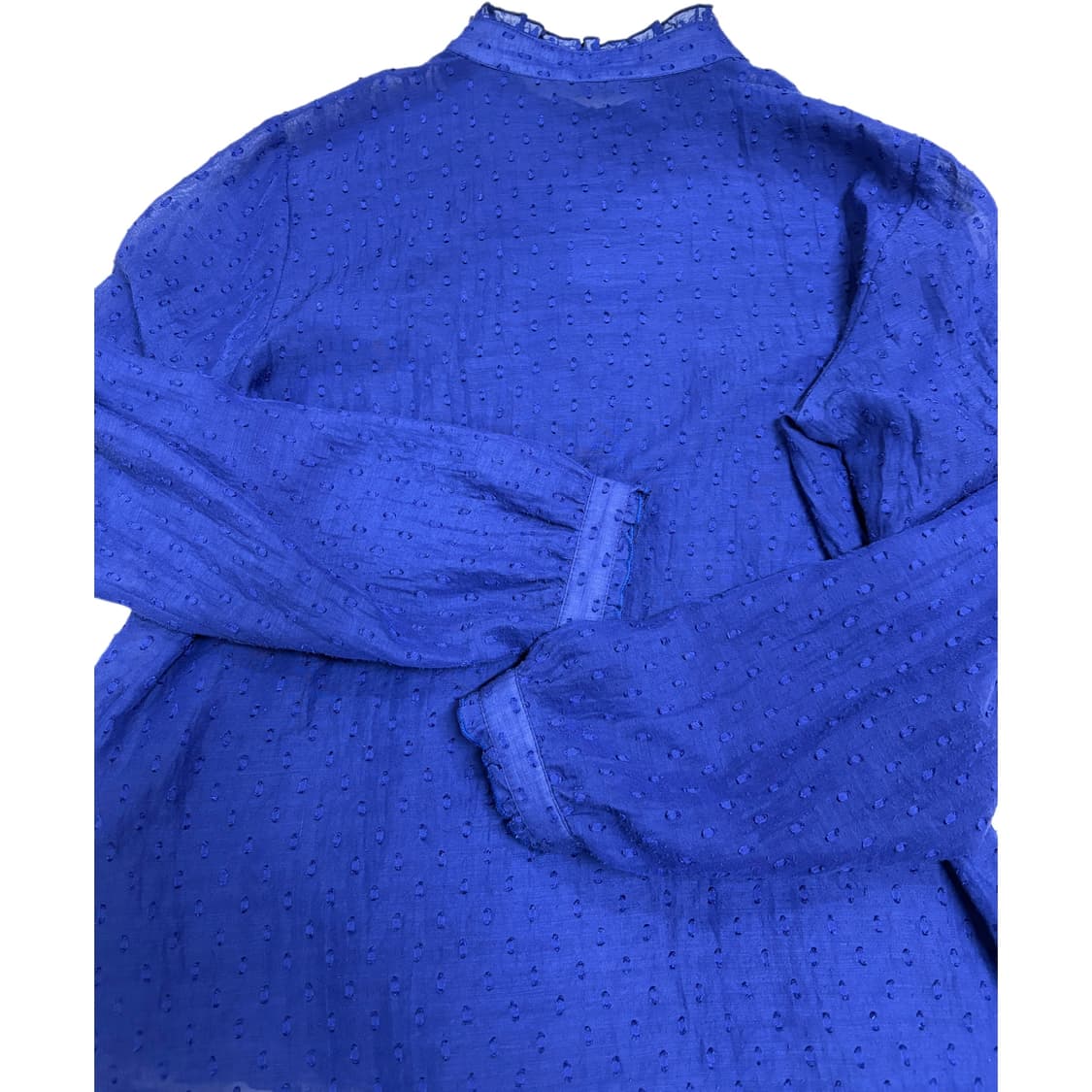 빈티지 레이스 블루퍼플 블라우스 상품이미지5